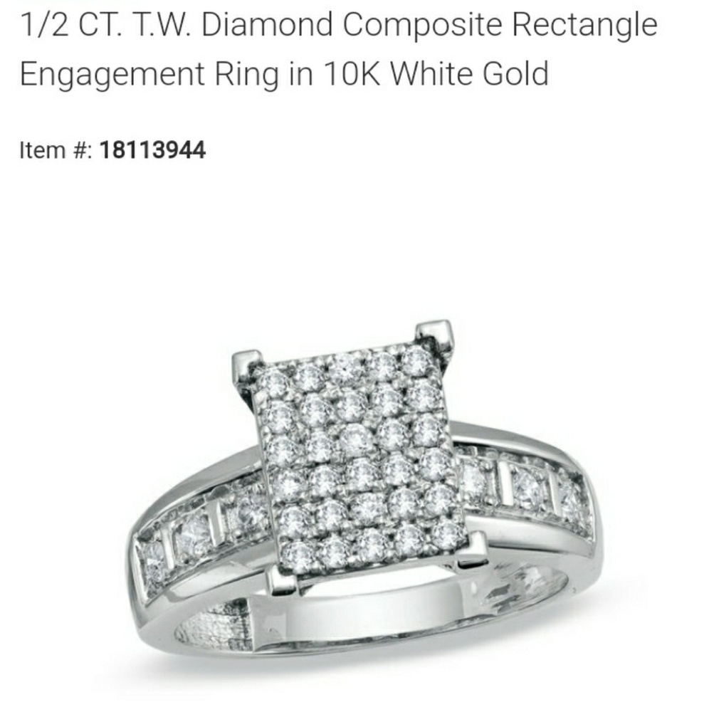 1/2Karat T.W. Gorgeous Diamond Composite Ring